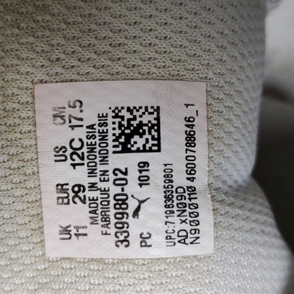 Pumma drift cat  BMW childe us 12c  UK 11 withe & metalic - Picture 5 of 6